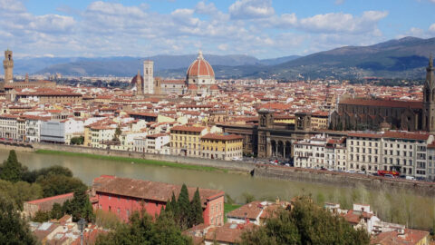 Blick vom Piazzale da Michelangelo in Florenz