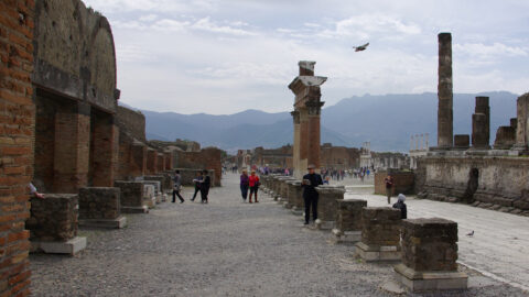 Im ausgegrabenen Teil von Pompeji