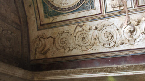 Wandmalerei in Pompeji