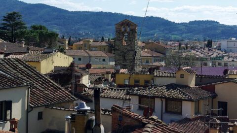 Auf den Dächern von Arezzo, Toskana