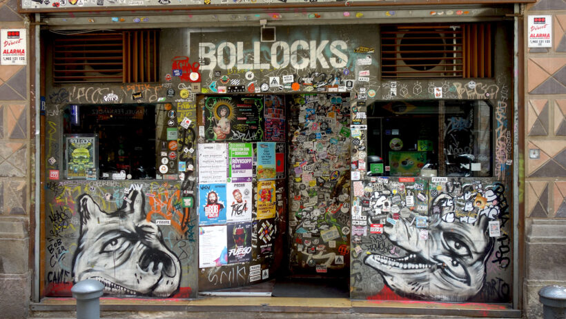 Shop front in Barcelona