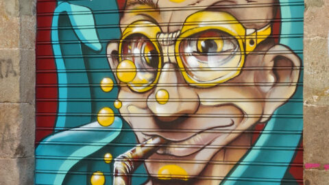 Street Art in den Gassen von Barcelona