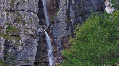 Wasserfall am Alpe-Adria-Trail