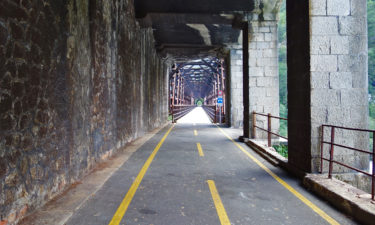 Radweg auf der Ponte Di Ferro bei Chiusaforte