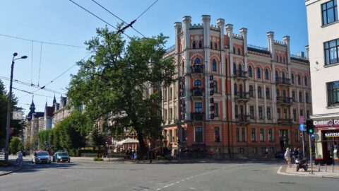 Historische Gebäude in der Altstadt von Riga