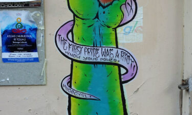 "My first pride was a riot!" Street art in Vilnius
